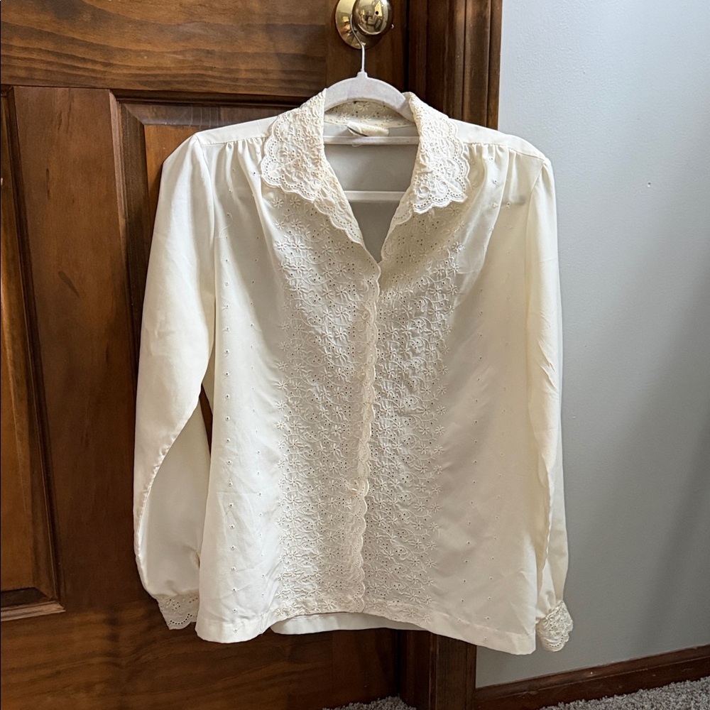 Lee Mar Vintage Cottage Core Blouse